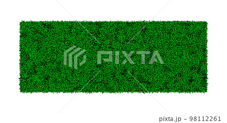 Green rectabgular astroturf rug with grass texture 98112261