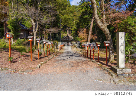 日吉神社　白山宮への参道　石碑 98112745
