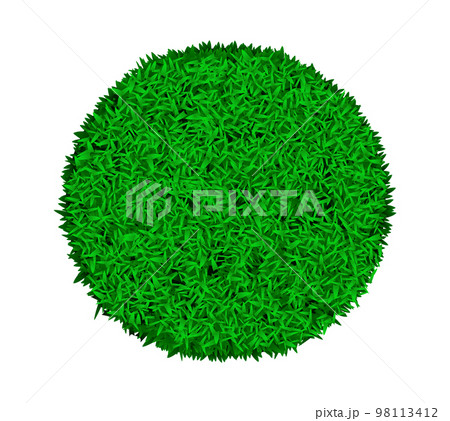 Green round astroturf rug with grass texture Green round astroturf rug with grass texture 98113412