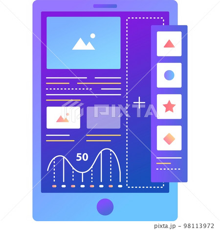 Flat design illustration scenery vector polygonal portrait style. Minimalist  style. Can use for wallpaper mobile, mobile design, UI UX, and social media  template. 7809907 Vector Art at Vecteezy