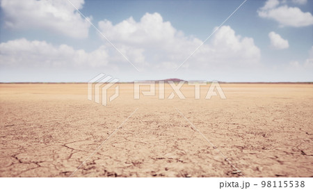 Cracked dry land without water 98115538