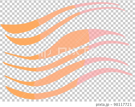 暖橙色波形 98117721