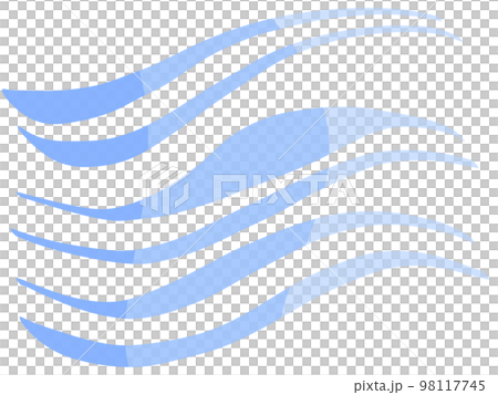 clean blue waveform 98117745