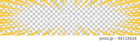 彩色卡通風格濃度線素材 98118826