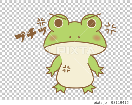 プチッとキレるカエル　オノマトペ 98119415