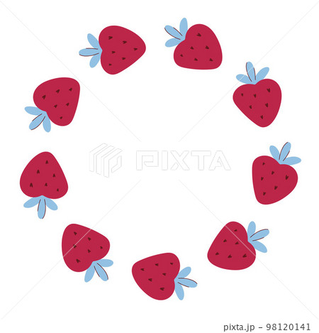 Strawberry circular frame. Berry round rim 98120141