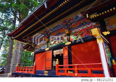 三峯神社 神社 秩父三社 拝殿 社殿 漆塗り 三峯神社 神社 秩父三社 拝殿 社殿 漆塗り 98121231