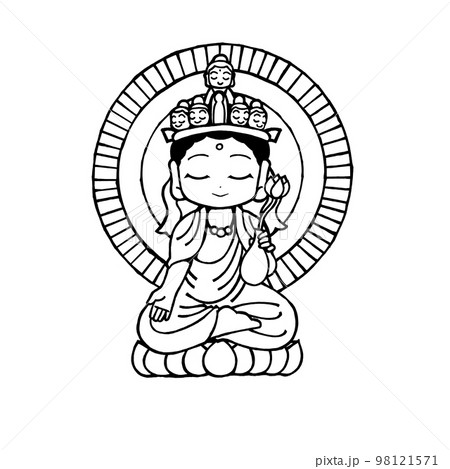 十一面観音菩薩のイラスト素材 [98121571] - PIXTA