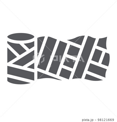 Sewing material glyph icon, fashion and sew, spool sign, vector graphics, a solid pattern on a white background, eps 10. 98121669