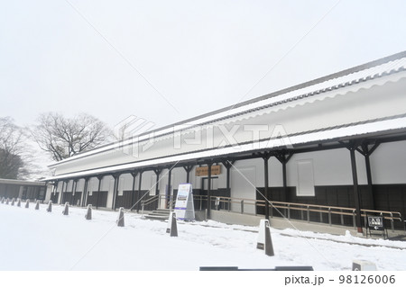名古屋城・西の丸御蔵城宝館の雪景色 98126006