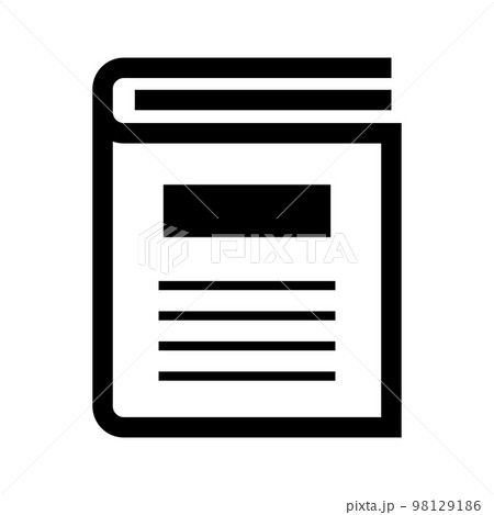 本や辞典のアイコン。百科事典。ベクター。 98129186