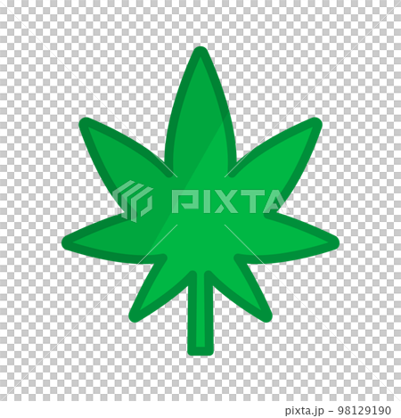 Modern cannabis leaf. Marijuana leaf. vector. 98129190
