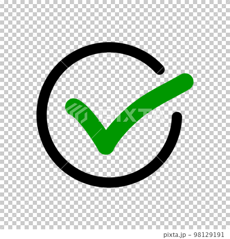Consent check mark. application icon. vector. Consent check mark. application icon. vector. 98129191