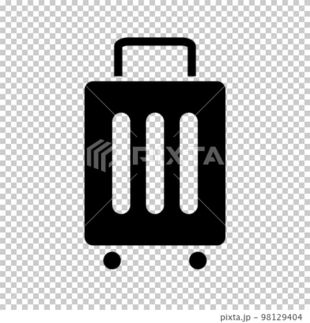 Suitcase silhouette icon. load. travel luggage. vector. 98129404