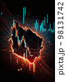 Stock crisis red price drop arrow down chart fall 98131742