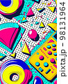90s pop art pattern background illustration 98131964