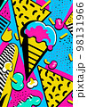 90s pop art pattern background illustration 98131966