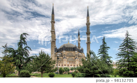 Edirne, Turkey - December 2022: Selimiye Mosque is an important example of Ottoman architecture, considered as one of the masterpieces of the Ottoman architect Mimar Sinan. 98132705