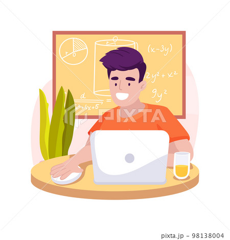 College preparatory test isolated cartoon vector illustration. 98138004