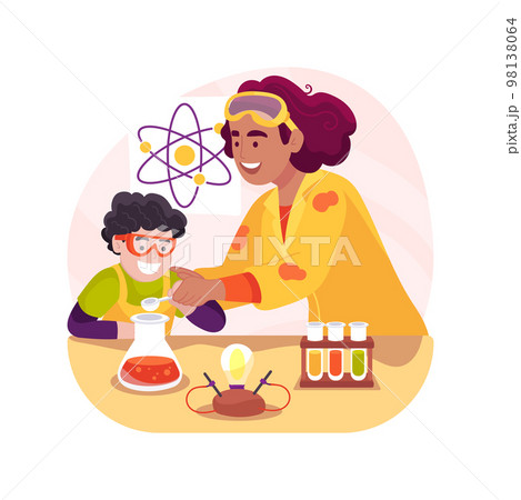 Science tutor isolated cartoon vector illustration. Science tutor isolated cartoon vector illustration. 98138064