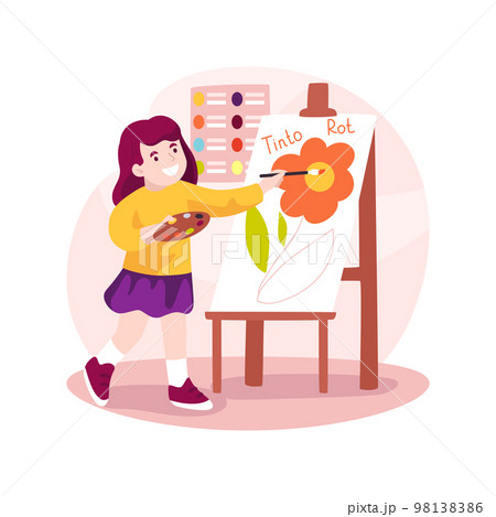 Learning color names isolated cartoon vector illustration. 98138386