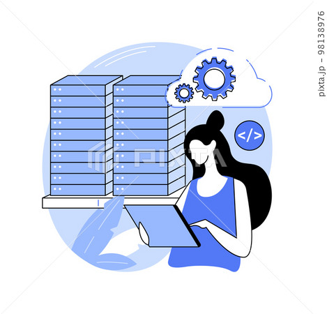 Network system administrator isolated cartoon vector illustrations. 98138976