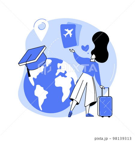 Exited about studies isolated cartoon vector illustrations. 98139313