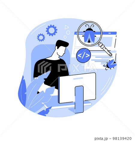 Beta testing isolated cartoon vector illustrations. 98139420