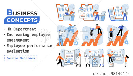 HR Human Resources department work. HR manager looking for new job candidate and reviews resumes HR Human Resources department work. HR manager looking for new job candidate and reviews resumes 98140172