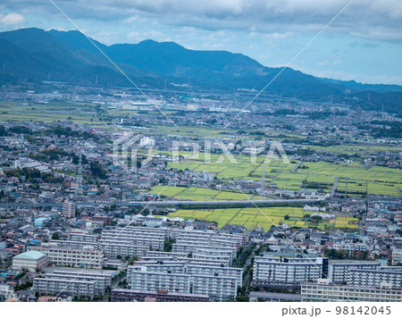平塚の景勝地 湘南平から見える景色 東海道新幹線 平塚の景勝地 湘南平から見える景色 東海道新幹線 98142045