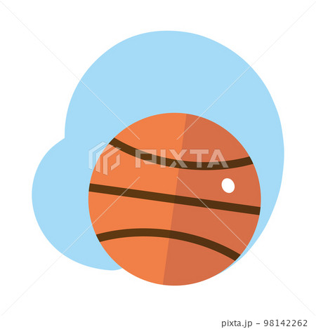 Isolated colored basketball ball icon flat design Vector 98142262