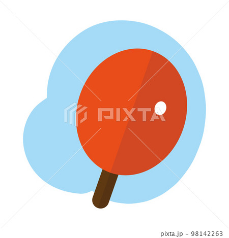 Isolated ping pong racket sport icon Vector Isolated ping pong racket sport icon Vector 98142263