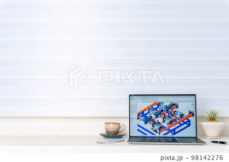三次元CAD　立体的　3DCG　建築設備設計　温水監視制御モジュール 98142276