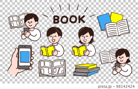 人設看書/電子書(手寫彩色) 人設看書/電子書(手寫彩色) 98142424