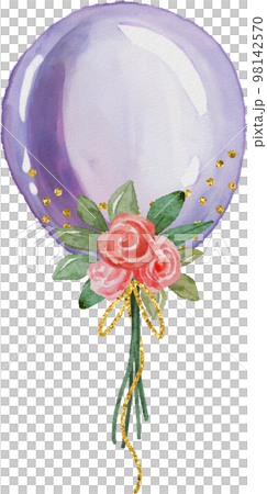 watercolor balloon 98142570