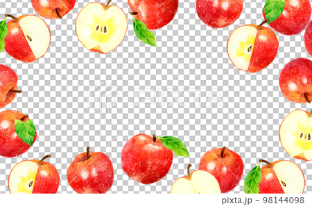 紅蘋果背景水果手繪水彩插畫素材 紅蘋果背景水果手繪水彩插畫素材 98144098
