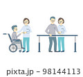 リハビリをする男性 98144113