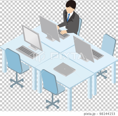 商業等距辦公室公司男性人物插畫素材集 商業等距辦公室公司男性人物插畫素材集 98144153