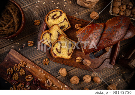 Walnut loaf bread Walnut loaf bread 98145750
