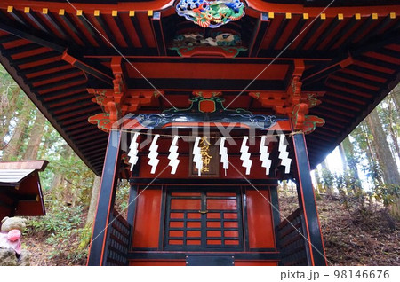 三峯神社　神社　秩父三社　大山祇神社　オオカミ　神犬 98146676