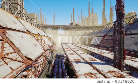 old gas terminal and Gas liquefaction equipment 98146920