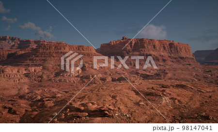 Scenic view of sunrise in Grand Canyon national park Scenic view of sunrise in Grand Canyon national park 98147041