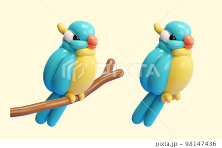 3D cute bird balloon art set 3D cute bird balloon art set 98147436