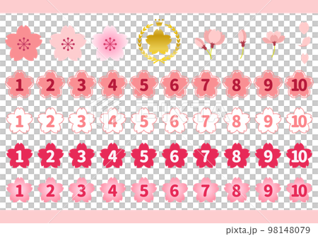 シンプルな桜のランキングアイコン シンプルな桜のランキングアイコン 98148079