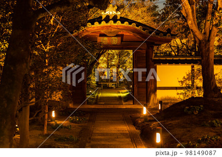 古都京都　東山花灯路　圓徳院　唐門 98149087