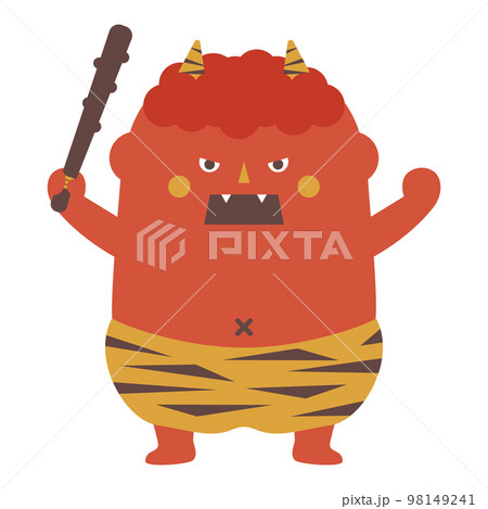 怒った赤鬼のイラスト 怒った赤鬼のイラスト 98149241