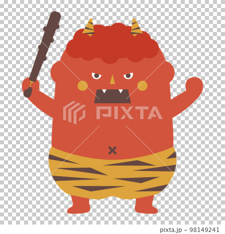 怒った赤鬼のイラスト 怒った赤鬼のイラスト 98149241