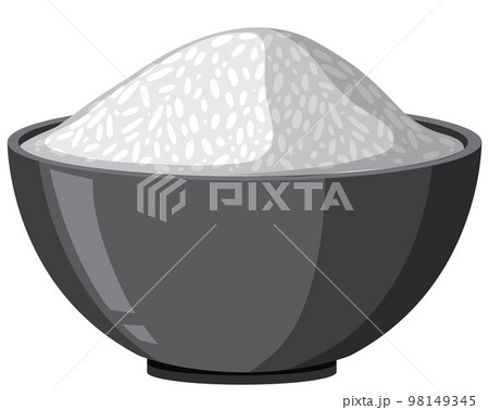 Rice bowl isolated vector 98149345