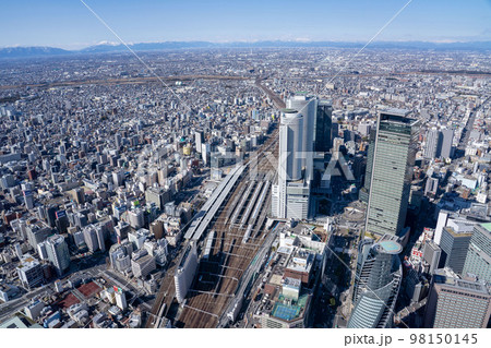 空撮　名古屋駅 98150145