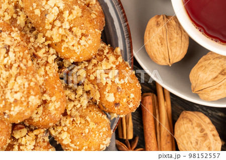 Christmas honey cookies Melomakarona Christmas honey cookies Melomakarona 98152557